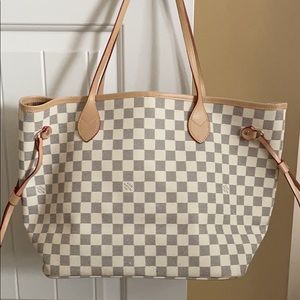 Louis Vuitton Neverfull White Handbag